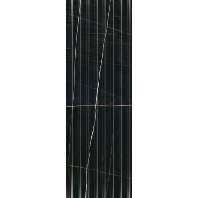 КЕRАМА-МАRАZZI 14035R плитка настенная Греппи черный структура обрезной 40x120 (1,44м2/25,92м2/18уп)