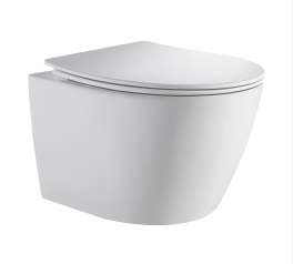 Унитаз подвесной Alcora Alma Tornado безободковый, легкосъемное сиденье дюропласт, микролифт, белый