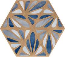 J084 Terracreta Dipinto Chamotte Esagonо 25х21,6