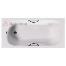 Чугунная ванна Goldman Donni 180х80х45 с отверстиями для ручек