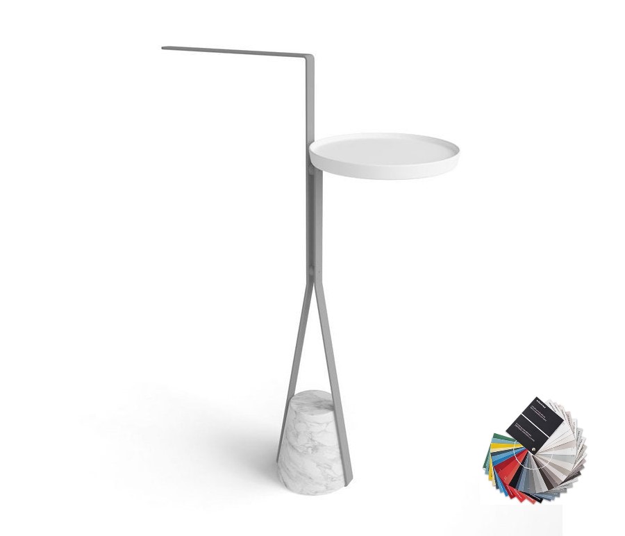 ANTL Стойка-держатель полотенец, H80x24x55 см, Carrara satinato/goffrato