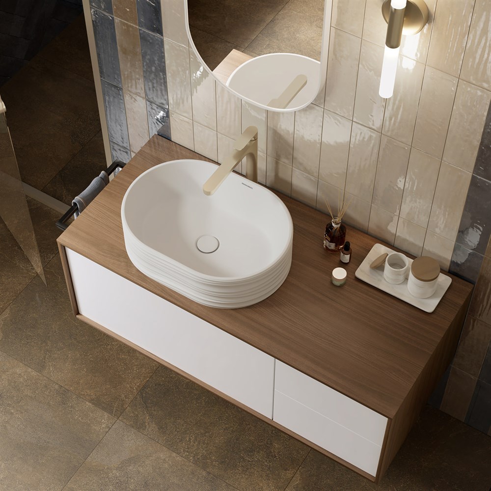 SA.wb.50/WHT.M Раковина ARTBASIN Sabbia/АртБейзин Саббья накладная 50, белая матовая арт. 117450