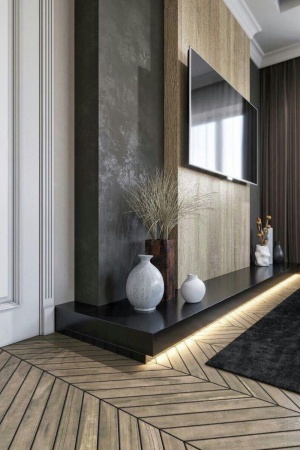 Панель из КМ Cemento Dark carbon matt/Цемент тёмный карбон матовый 1100*2800*8 (1шт.=3,08 кв.м.) connect арт. 106683