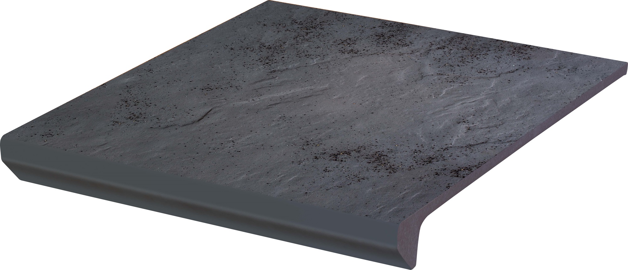 Ступень с носиком прямая Ceramika Paradyz Семир графит B1a 30x33