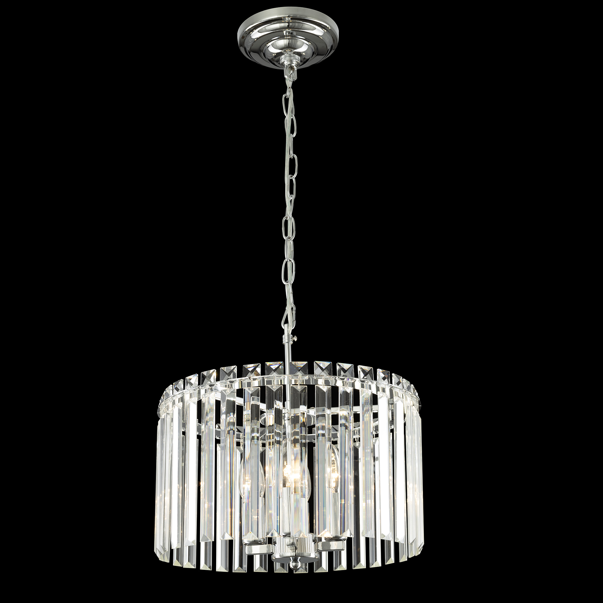 Citilux Джейн CL306141 Хрустальная подвесная люстра Хром арт. 89147