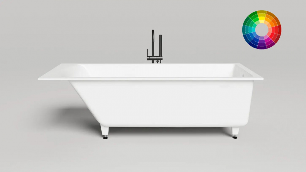 Salini CASCATA 170 Ванна встраиваемая 1706x751x600 мм, S-Sense, RAL матовый арт. 32341