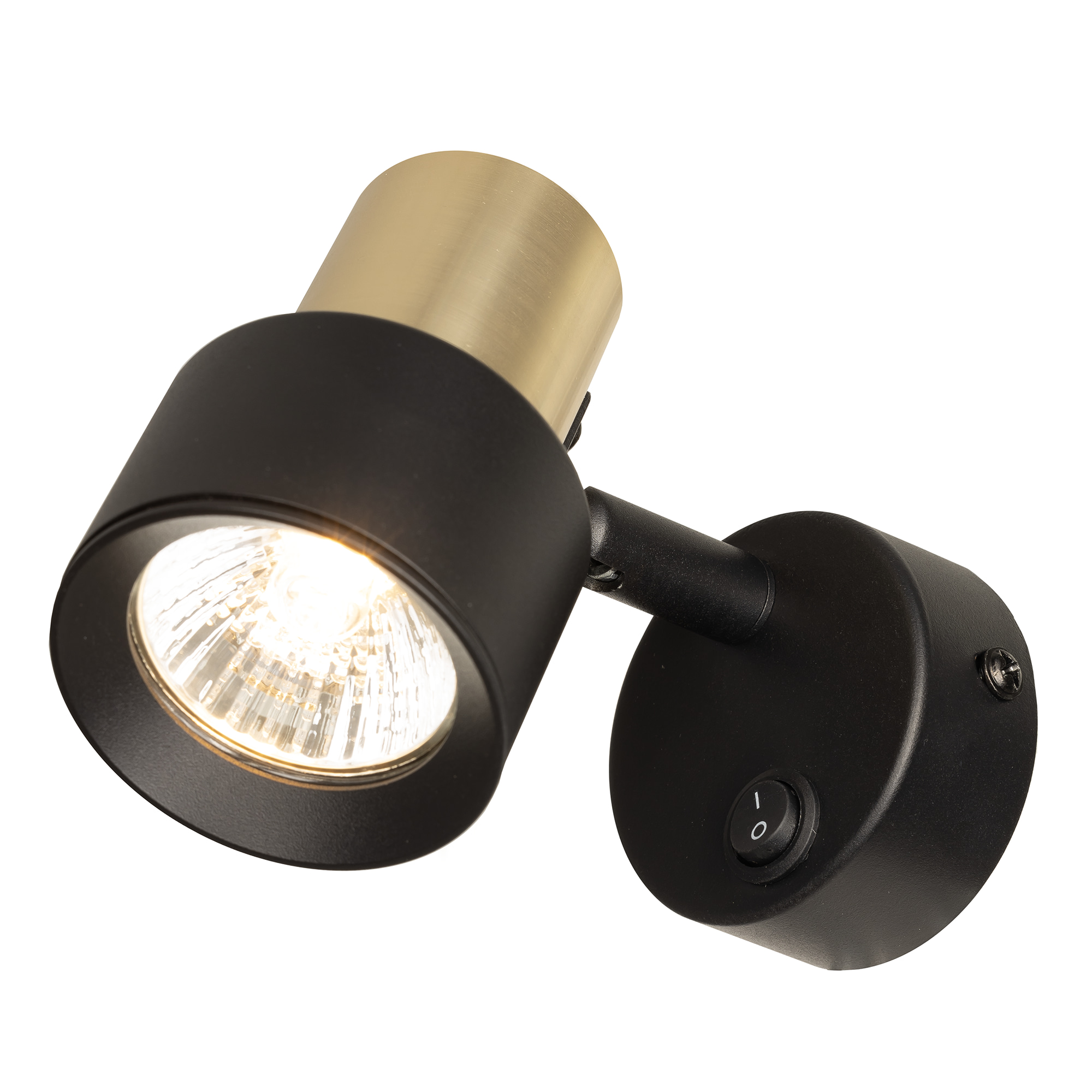 Citilux SAT CL505611 Спот поворотный с выключателем Чёрный+Золото арт. 89270