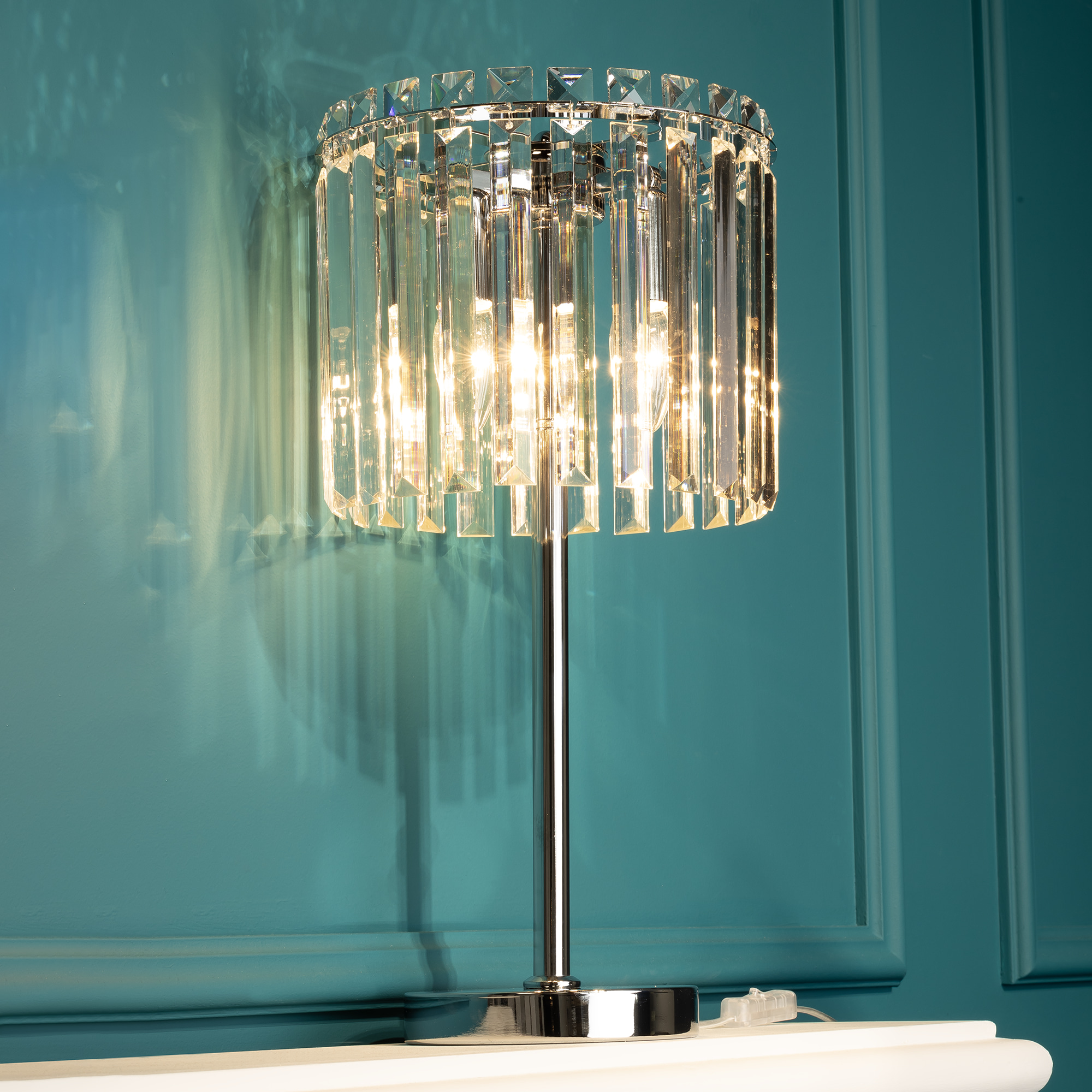 Citilux Джейн CL306831 Хрустальная настольная лампа Хром арт. 89149