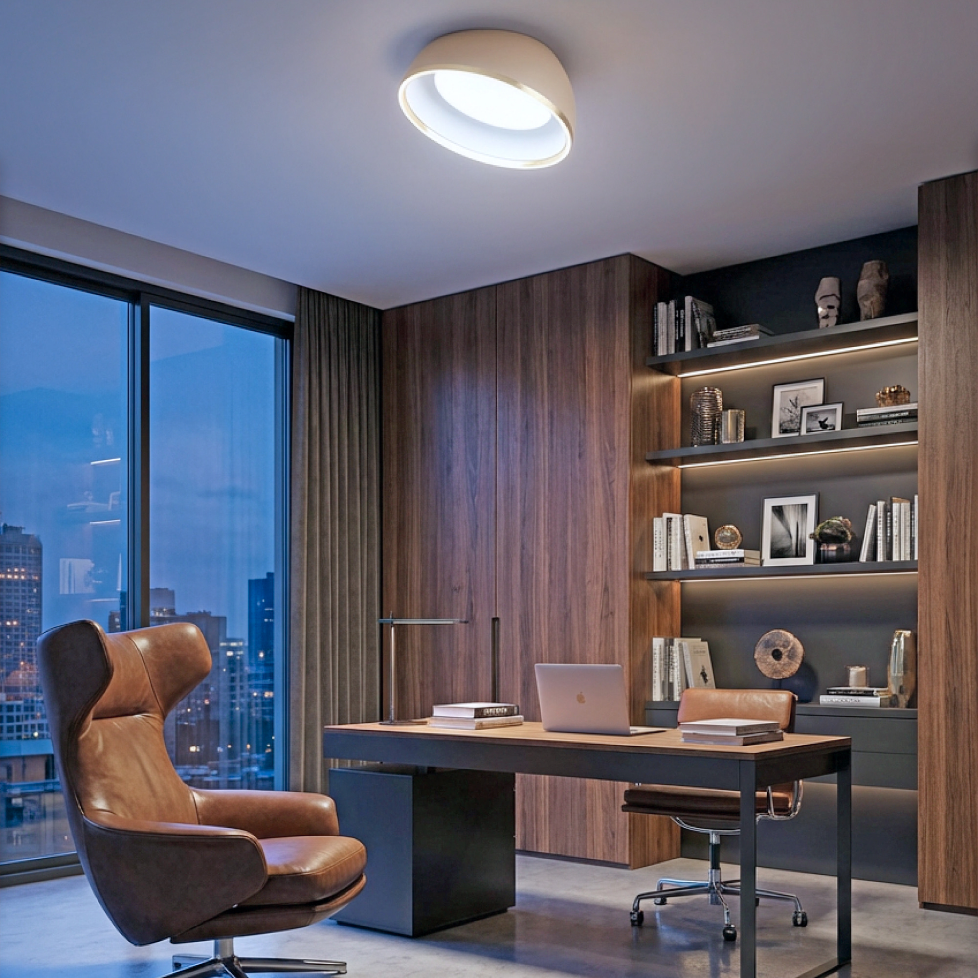 Citilux FLOOM CL736152 Светильник потолочный с пультом Бежевый+Золото арт. 89795
