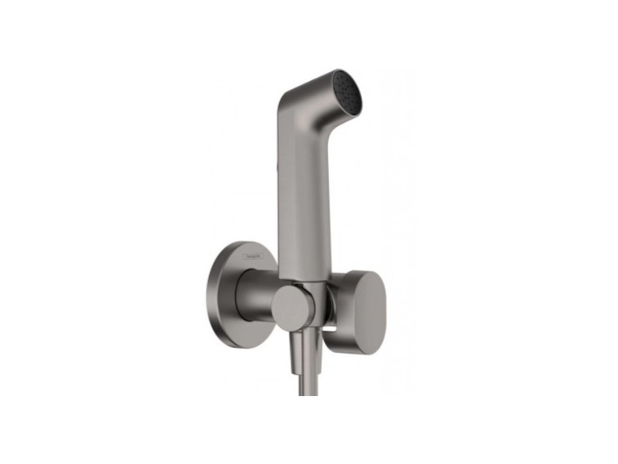 HANSGROHE Гигиенический душ S 1jet, EcoSmart+, со смесителем, шлиф. черный хром арт. 38847