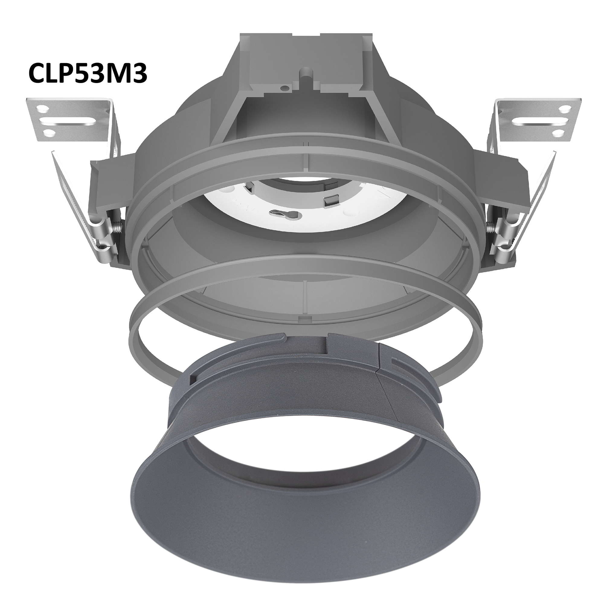 Skytek SkyPORT.53 TENS+MOD CLP53M3 Светильник безрамочный для натяжных потолков Серый арт. 129861
