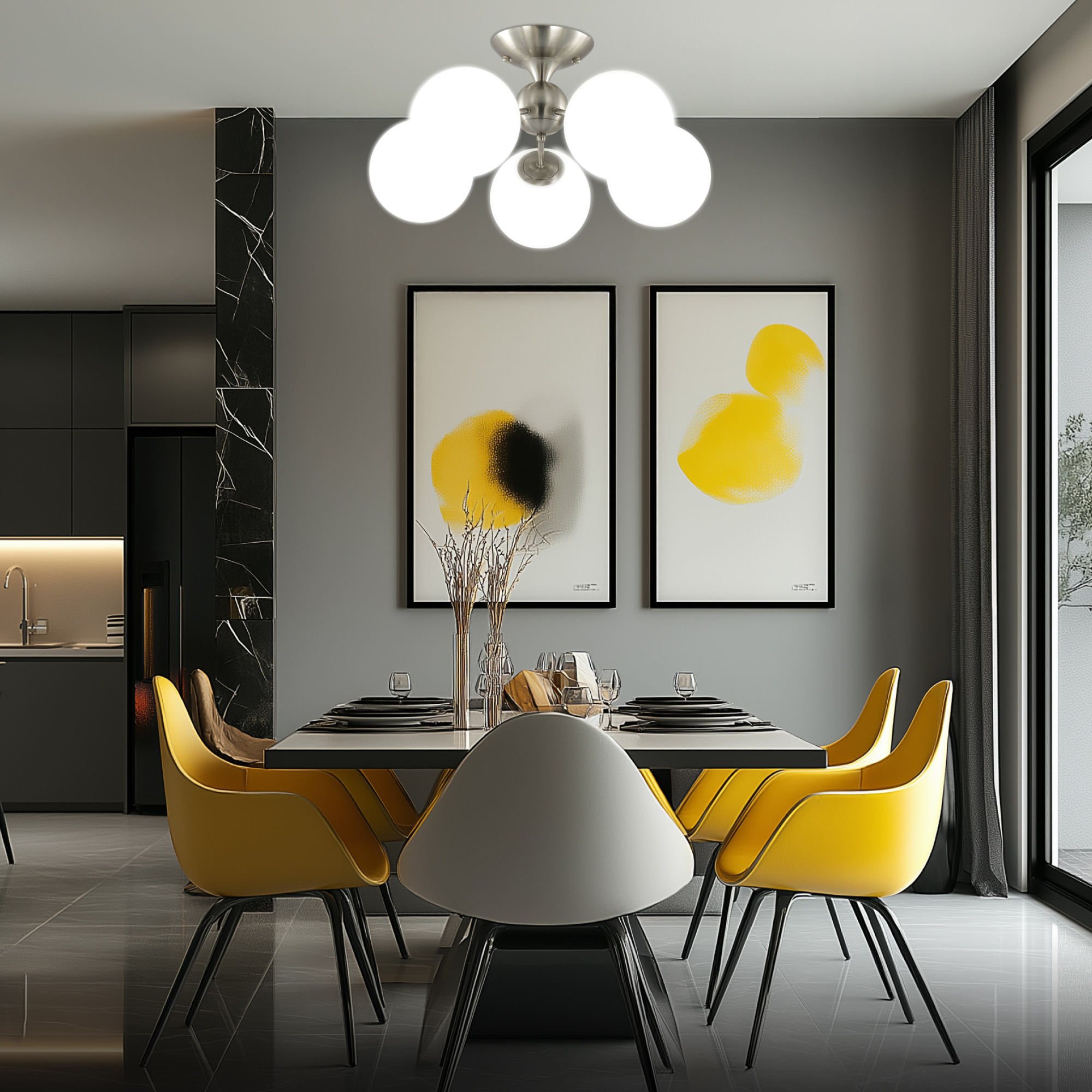 Citilux Томми CL102154 Люстра пятирожковая Матовый Хром арт. 88757