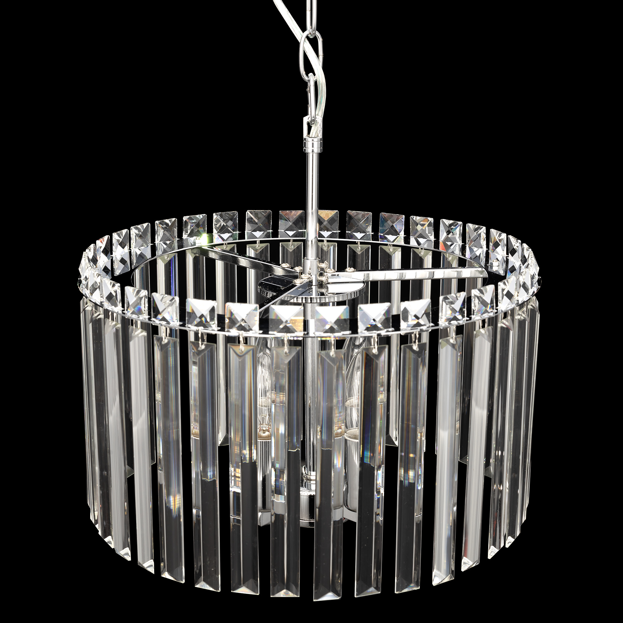 Citilux Джейн CL306141 Хрустальная подвесная люстра Хром арт. 89147
