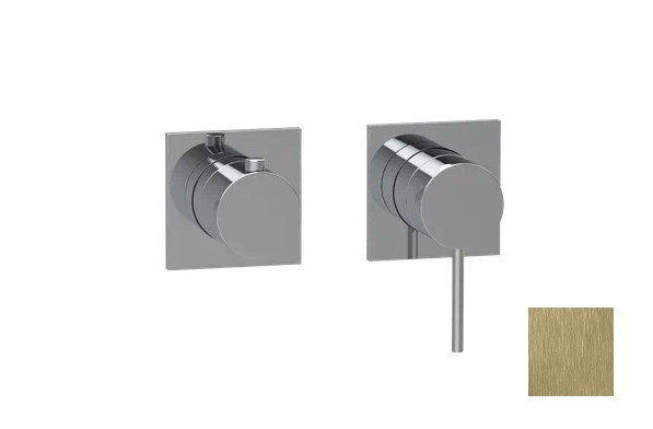 ALMAR MODULAR Внешняя часть смесителя для душа на 2 или 3 потребителя, PVD Brushed High Brass арт. 40110