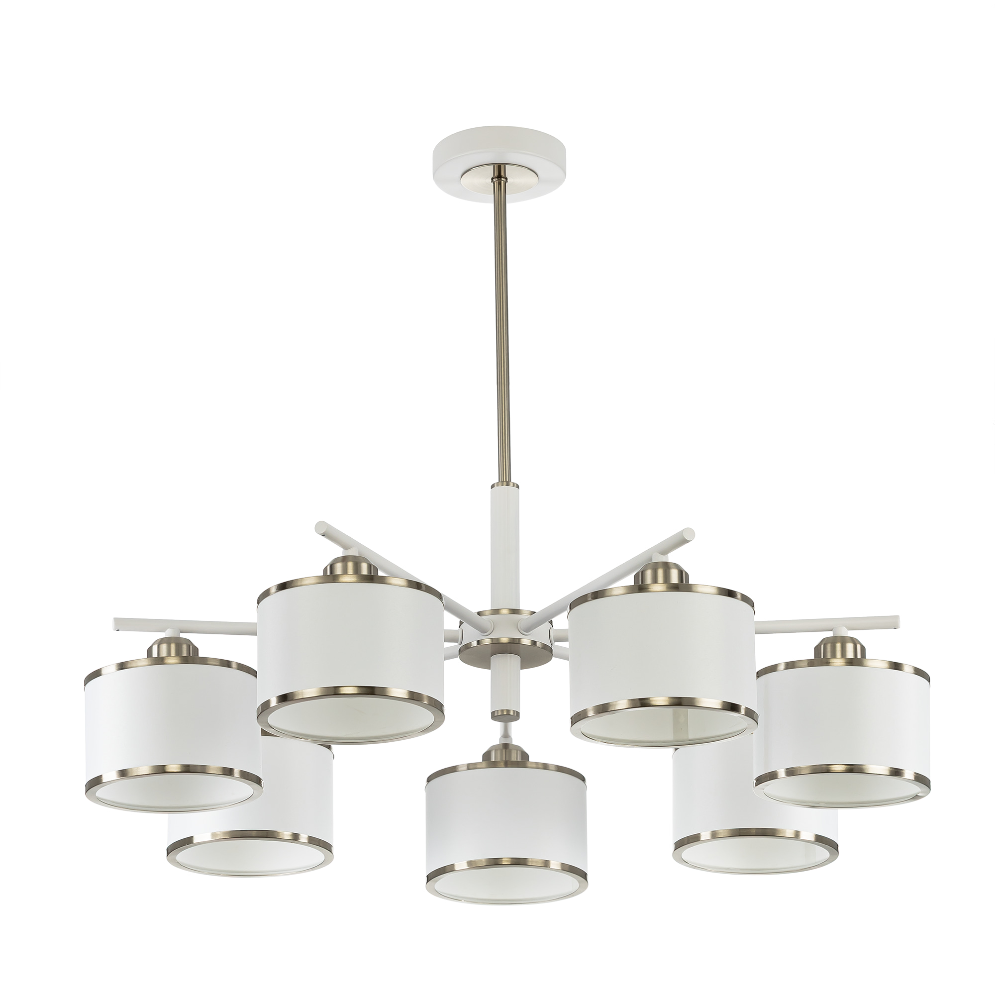 Citilux ALTON CL421272 Люстра на штанге с абажурами Белая арт. 89530