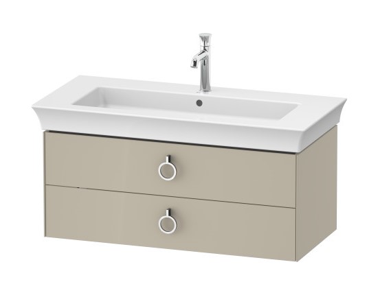 DURAVIT White Tulip Тумба под умывальник #236310, 2 ящика, H410x984x458 мм, Taupe High Gloss арт. 33424