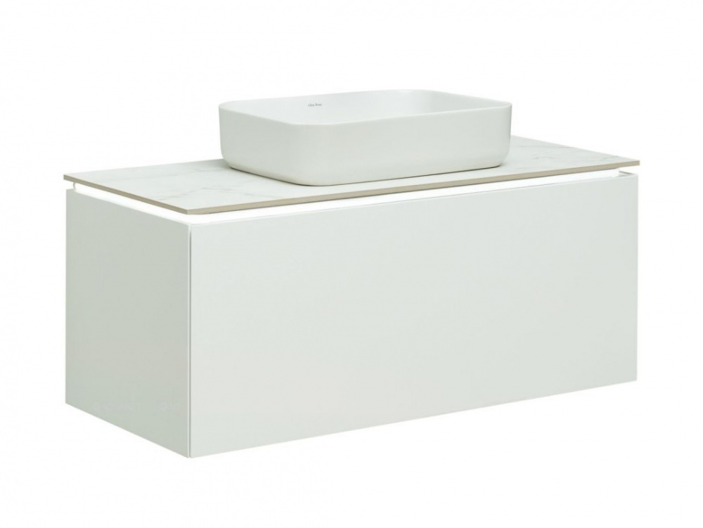 ALLEN BRAU INFINITY Тумба 100 1+1 для раковины без столешницы, 992x456xH422 мм, white matt (274239)