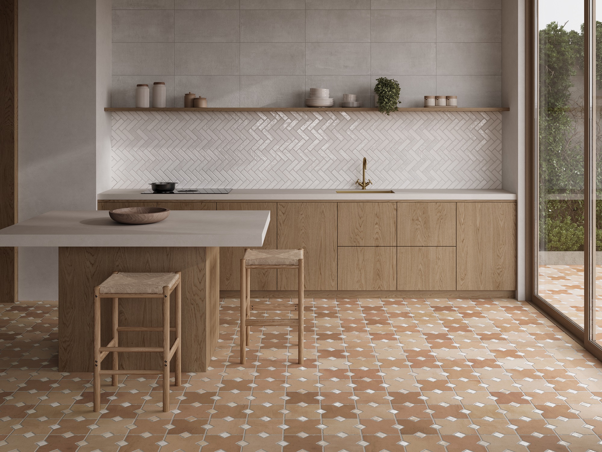 Керамогранит Eco Ceramic Коимбра белый 40x60 (1,22) арт. 77142