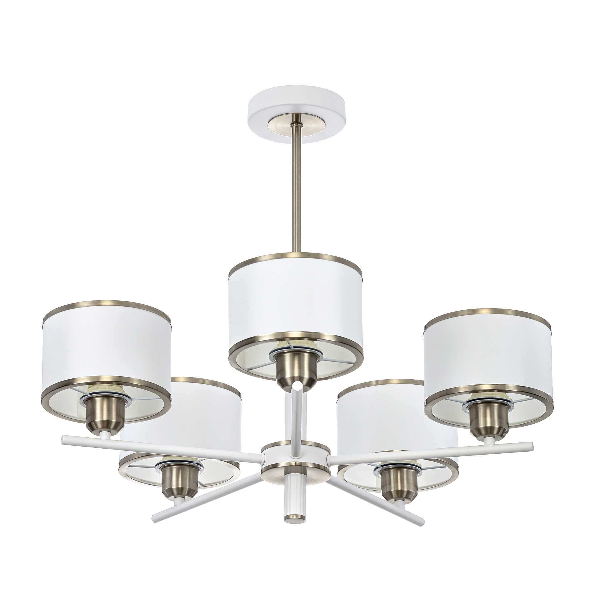 Citilux ALTON CL421252 Люстра на штанге с абажурами Белая арт. 89529