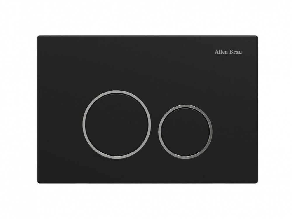 ALLEN BRAU PRIORITY Клавиша смыва двойная, черный матовый/хром (306278)