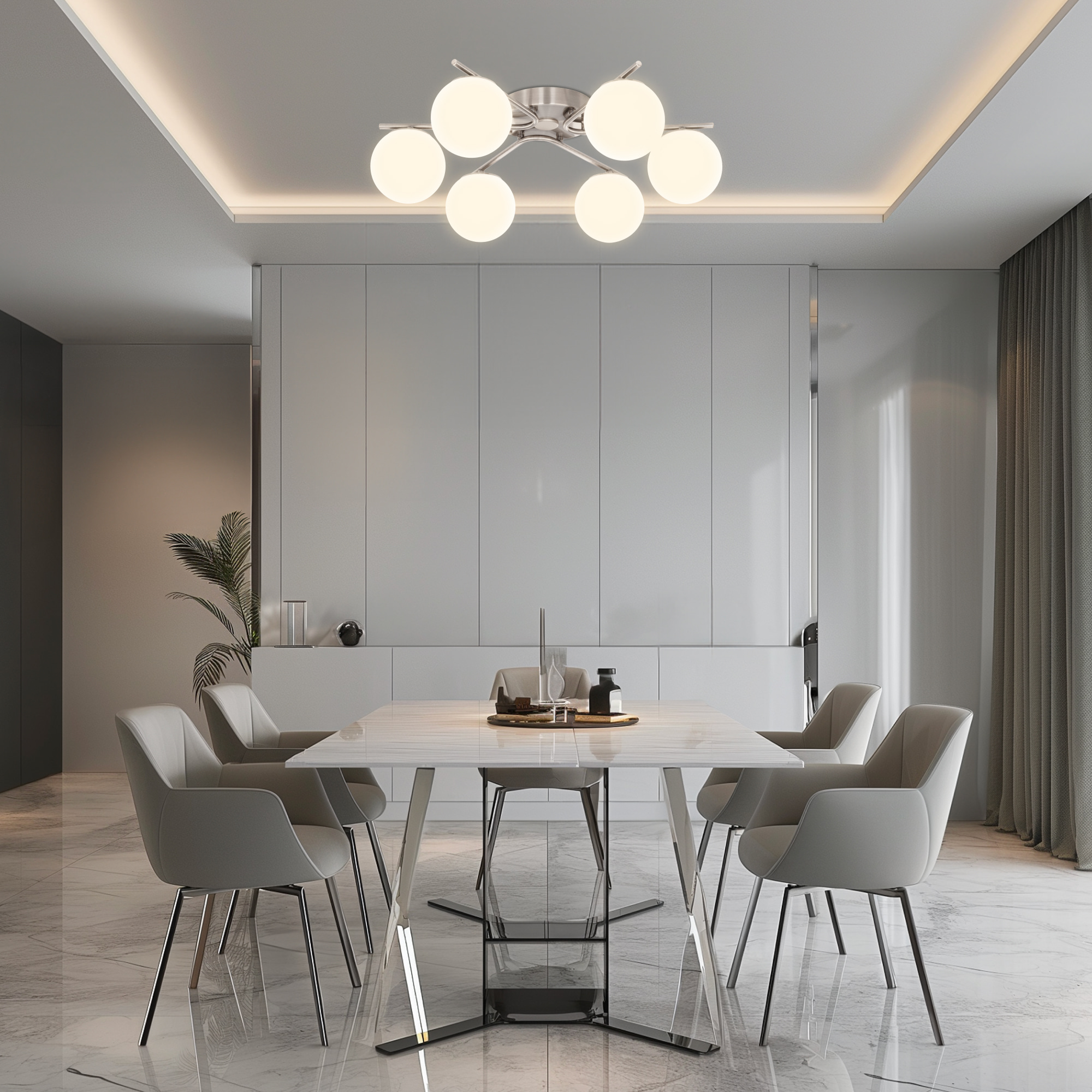 Citilux Адам Смарт CL228A161 RGB LED Умная люстра Матовый Хром арт. 88968