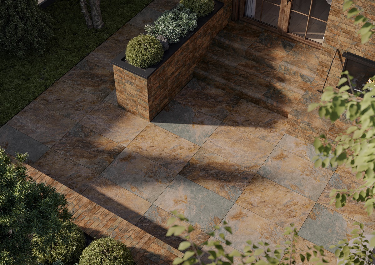 Плитка фасадная Ceramika Paradyz Ардис Раст структурная 40x6,6 (0,79)