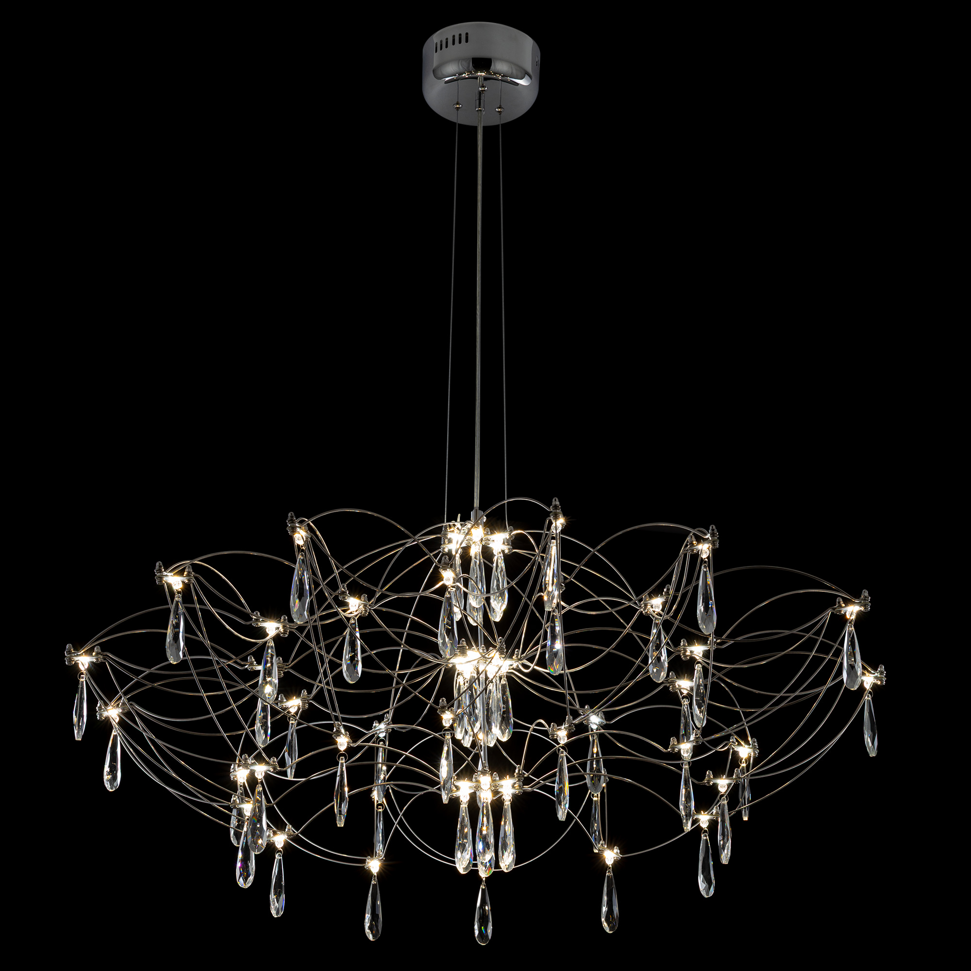 Citilux ASTER CL208010 LED Хрустальная люстра с пультом арт. 89445