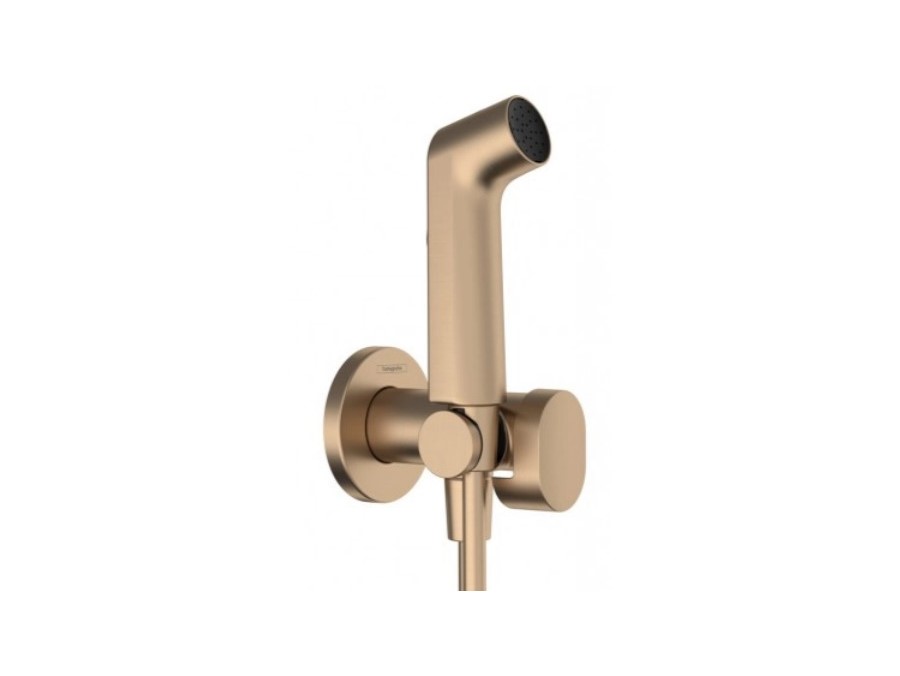 HANSGROHE Гигиенический душ S 1jet, EcoSmart+, со смесителем, шлиф. бронза арт. 38846