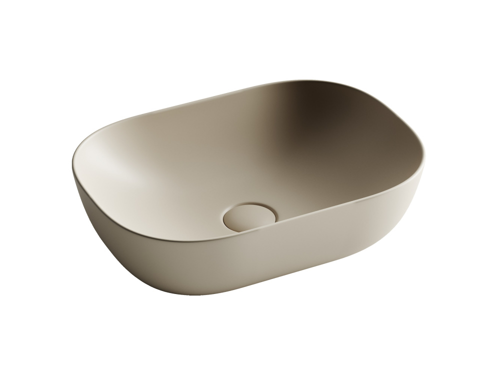 CERAMICANOVA Element Раковина накладная, 460x330x135 мм, капучино матовый