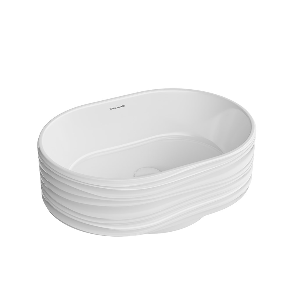 SA.wb.50/WHT Раковина ARTBASIN Sabbia/АртБейзин Саббья накладная 50, белая глянцевая арт. 117445