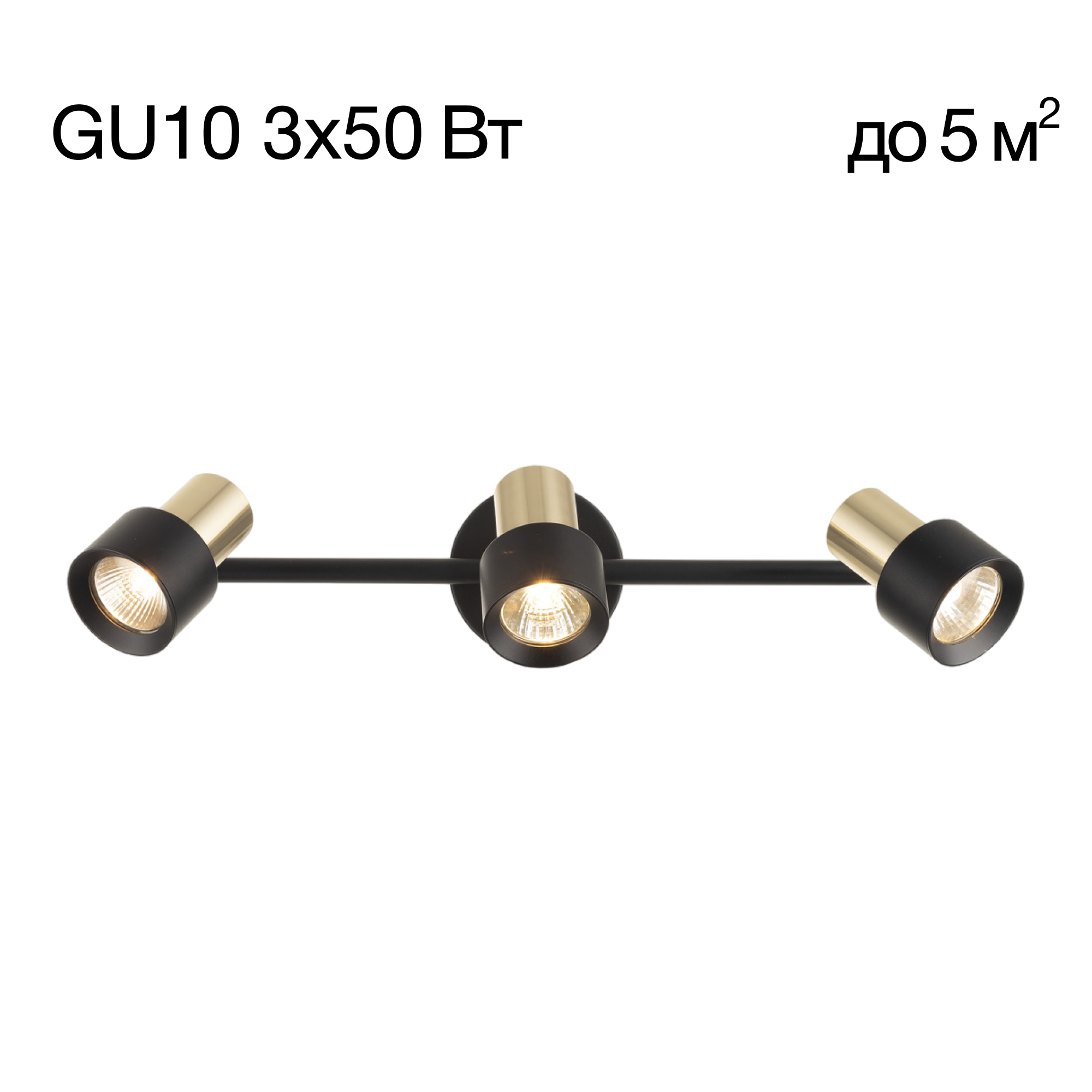 Citilux SAT CL505631 Спот поворотный с выключателем Чёрный+Золото арт. 89272