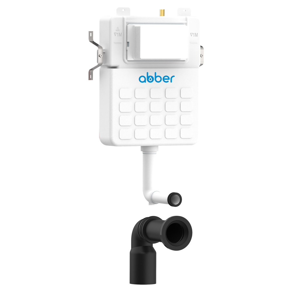 Смывной бачок скрытого монтажа ABBER AC0104 для приставного унитаза арт. 61371