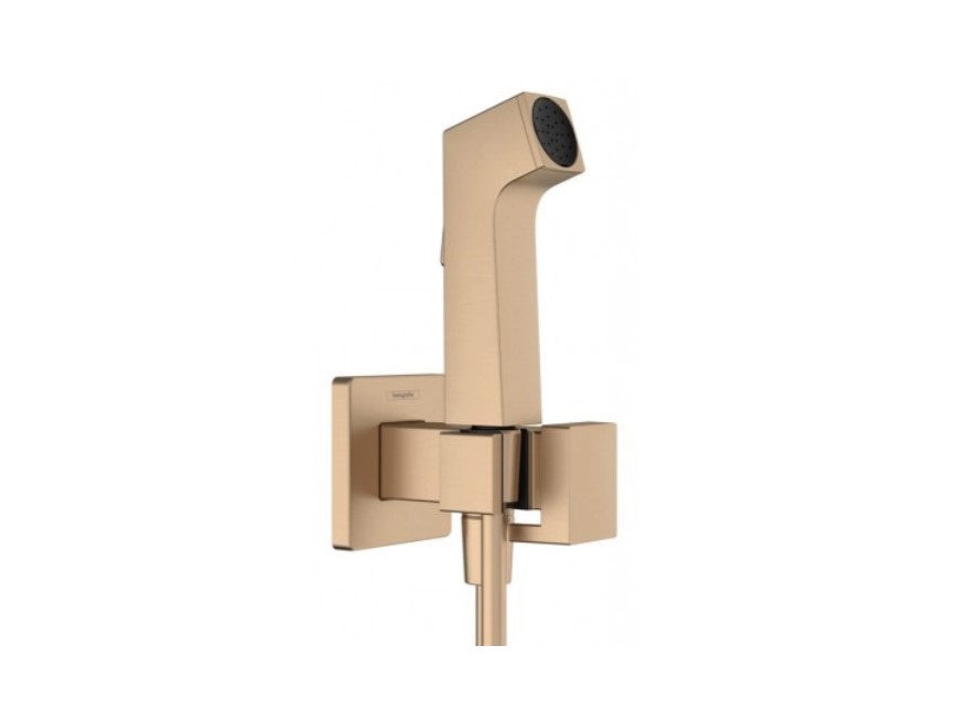 HANSGROHE Гигиенический душ E 1jet, EcoSmart+, со смесителем, шлиф. бронза арт. 38851