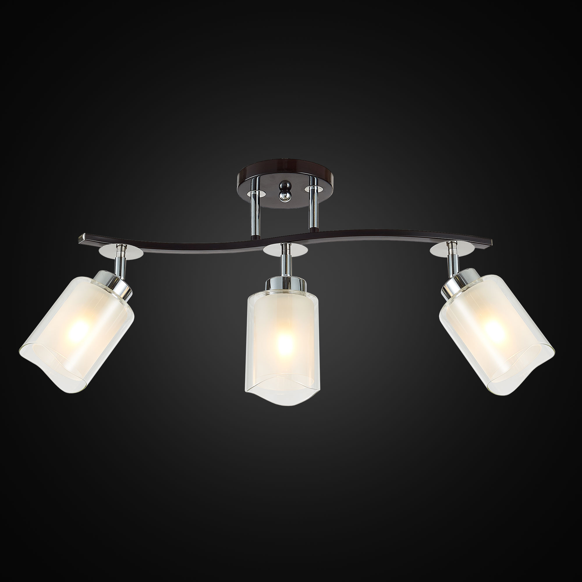Citilux Фортуна CL156132 Люстра с поворотными плафонами Венге Хром арт. 88058