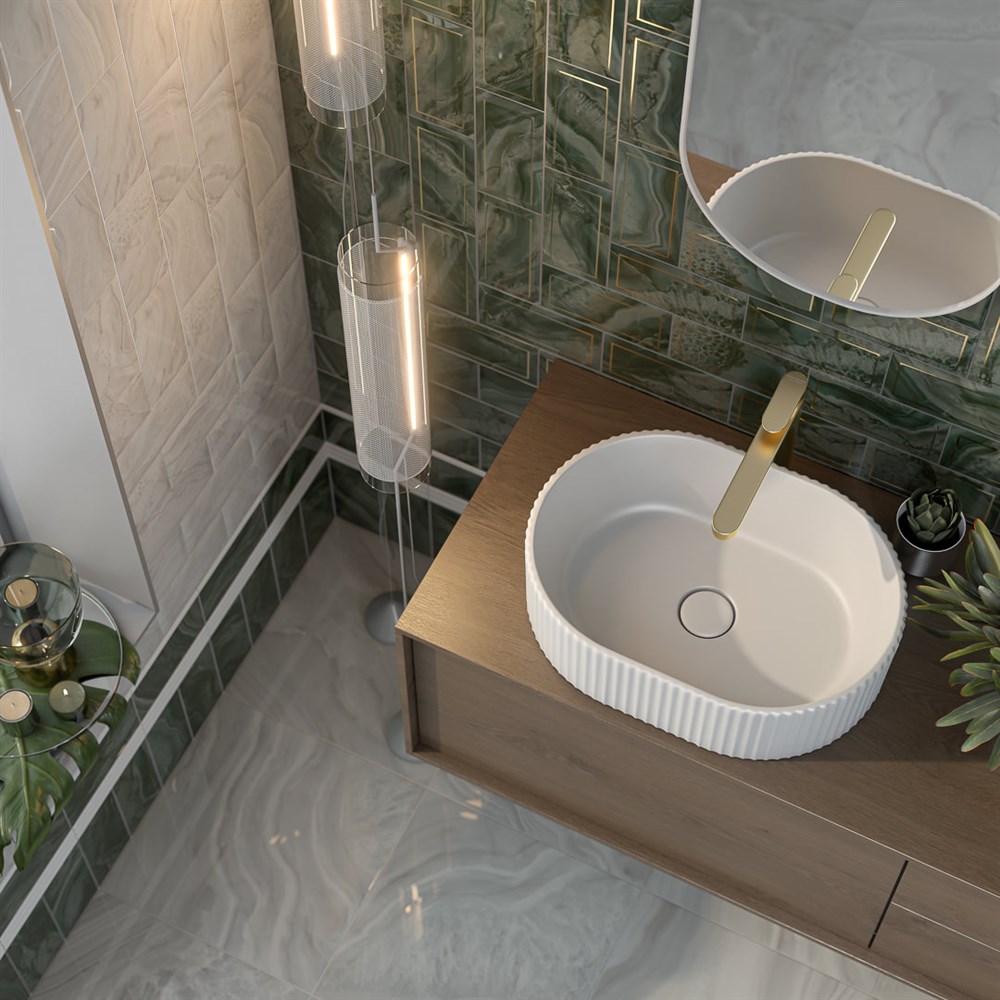 VE.wb.50/WHT.M Раковина ARTBASIN Vento/АртБейзин Венто накладная 50, белая матовая арт. 117452