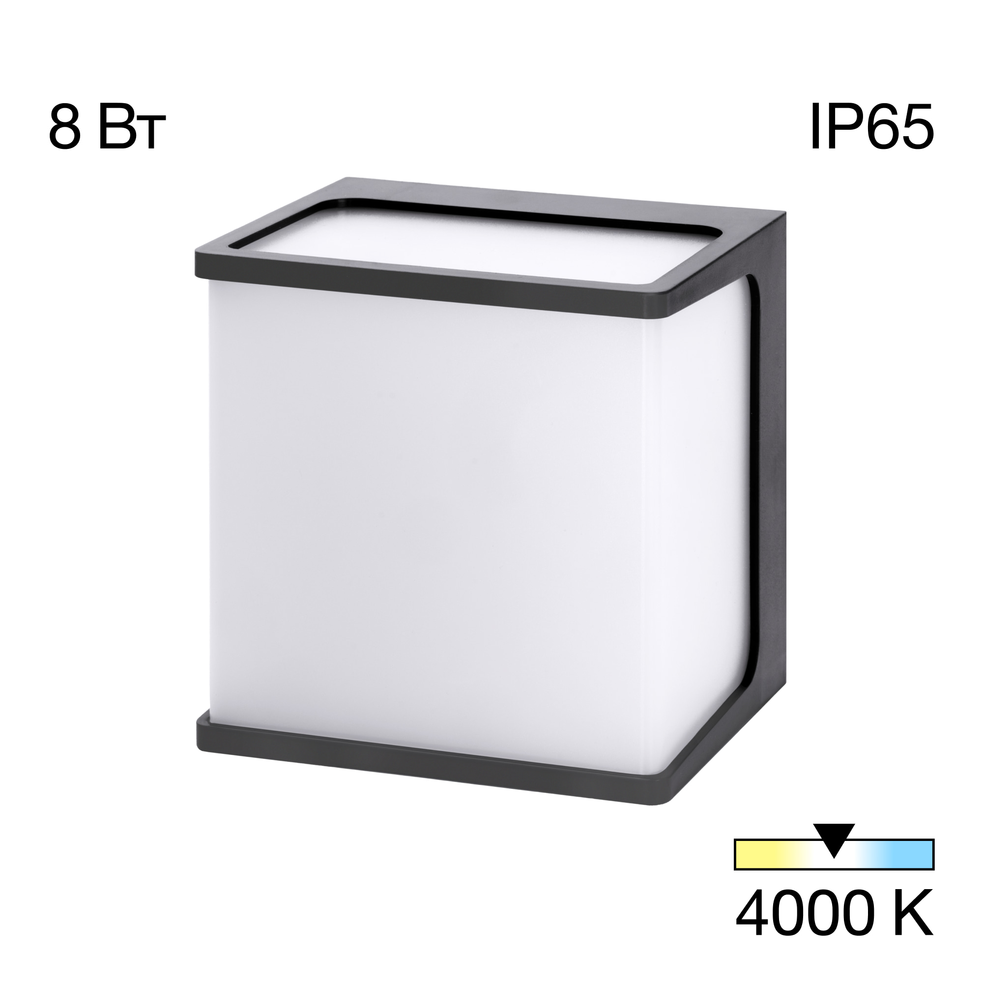 Citilux DOMUS CLU0801 LED Уличный настенный светильник Чёрный арт. 89362