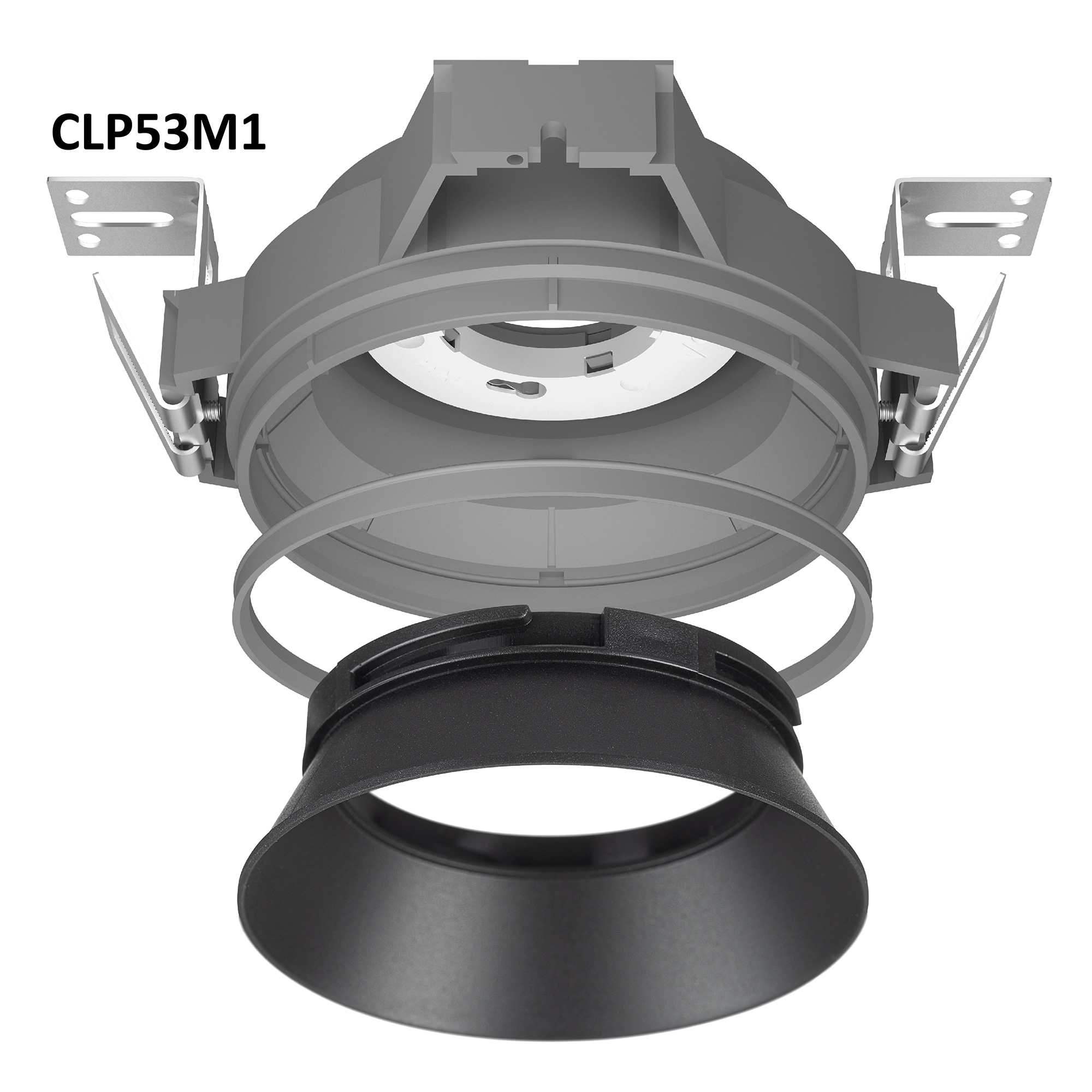 Skytek SkyPORT.53 TENS+MOD CLP53M1 Светильник безрамочный для натяжных потолков Чёрный арт. 129859