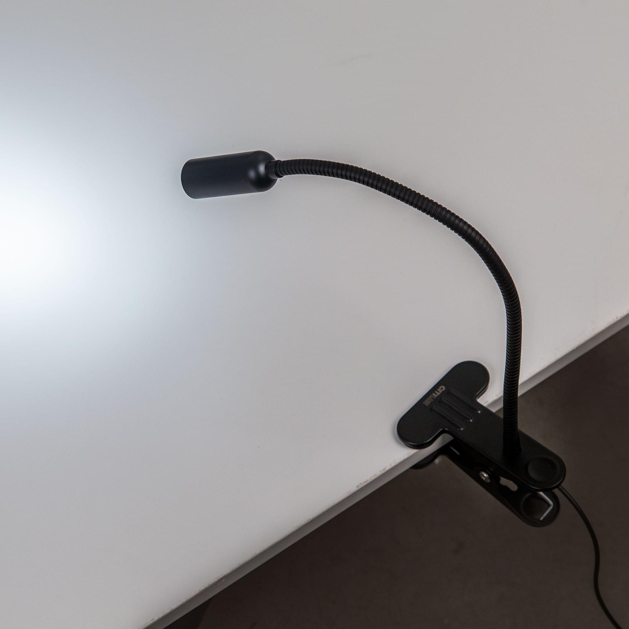 Citilux Ньютон CL803061N LED Лампа на прищепке с диммером Чёрная арт. 88399
