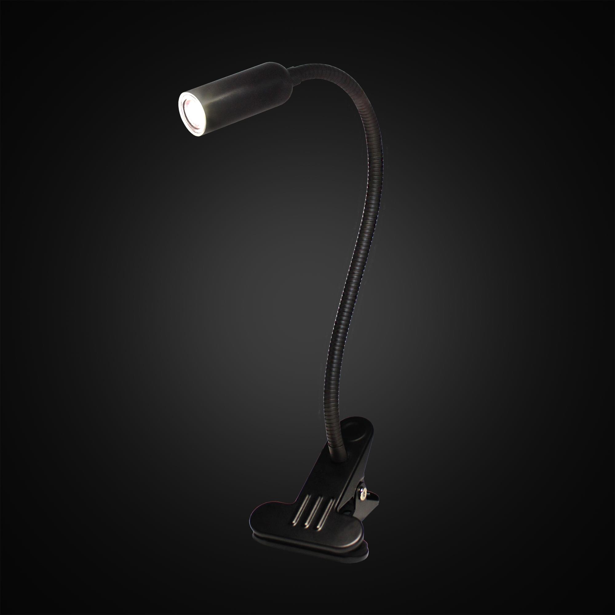 Citilux Ньютон CL803061N LED Лампа на прищепке с диммером Чёрная арт. 88399