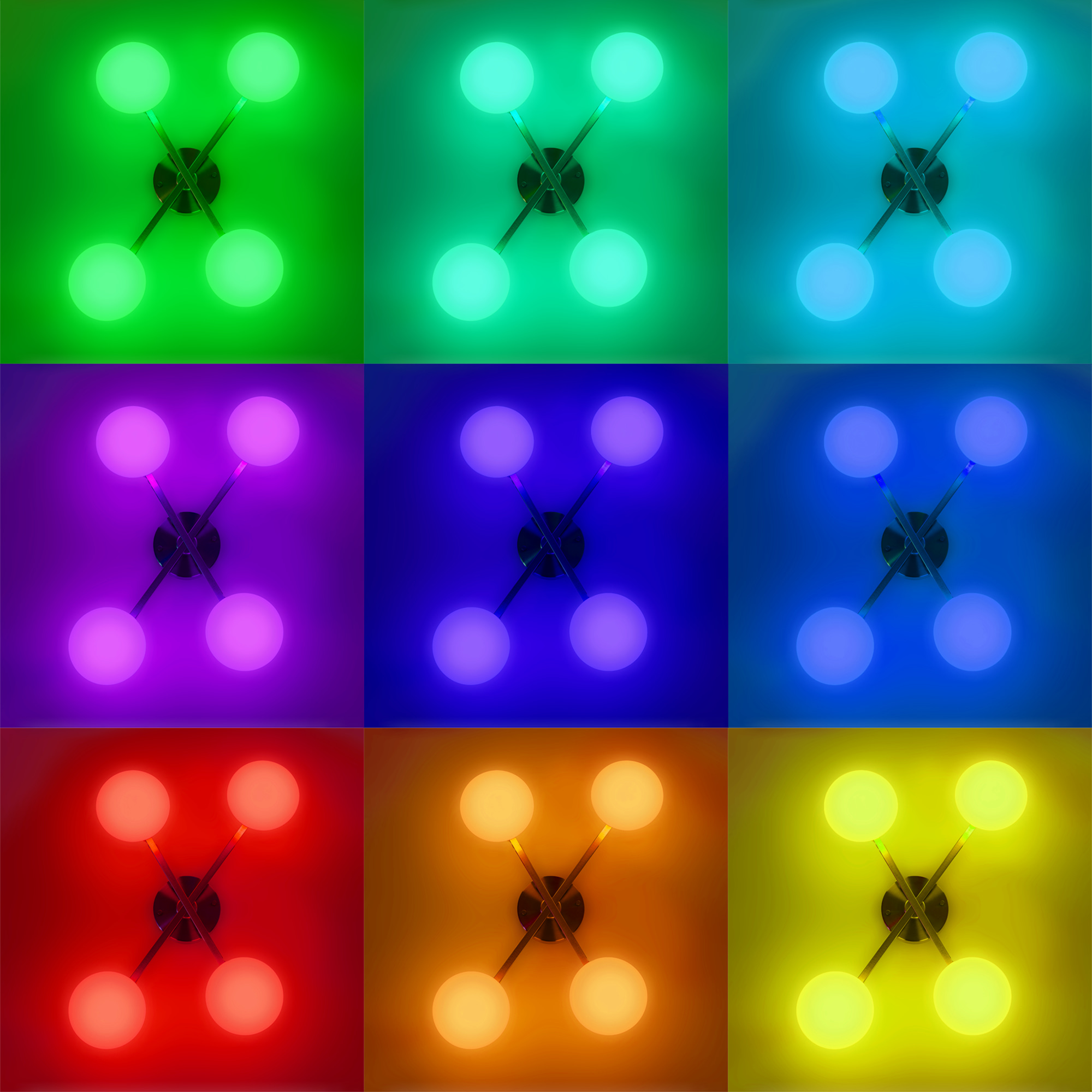Citilux ATMAN SMART CL226A143 RGB LED Умная люстра Бронза арт. 89434