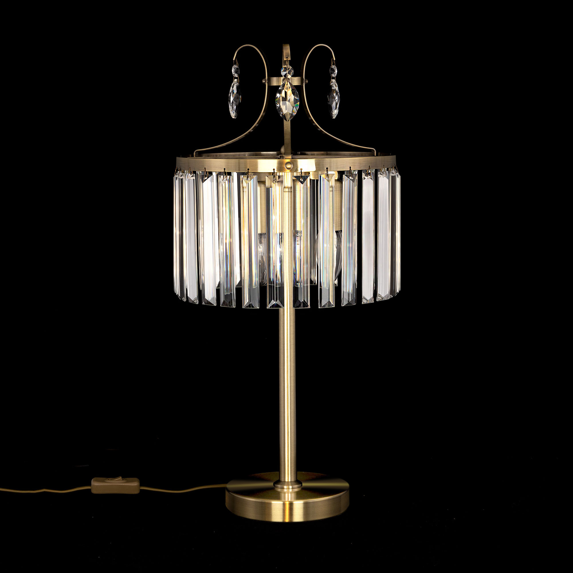 Citilux Инга CL335833 Настольная лампа хрустальная Бронза арт. 88936