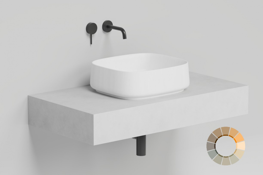 Salini ORIENTE BOWL Раковина накладная 450х405х140 мм, с ДК, S-Sense- RAL матовый