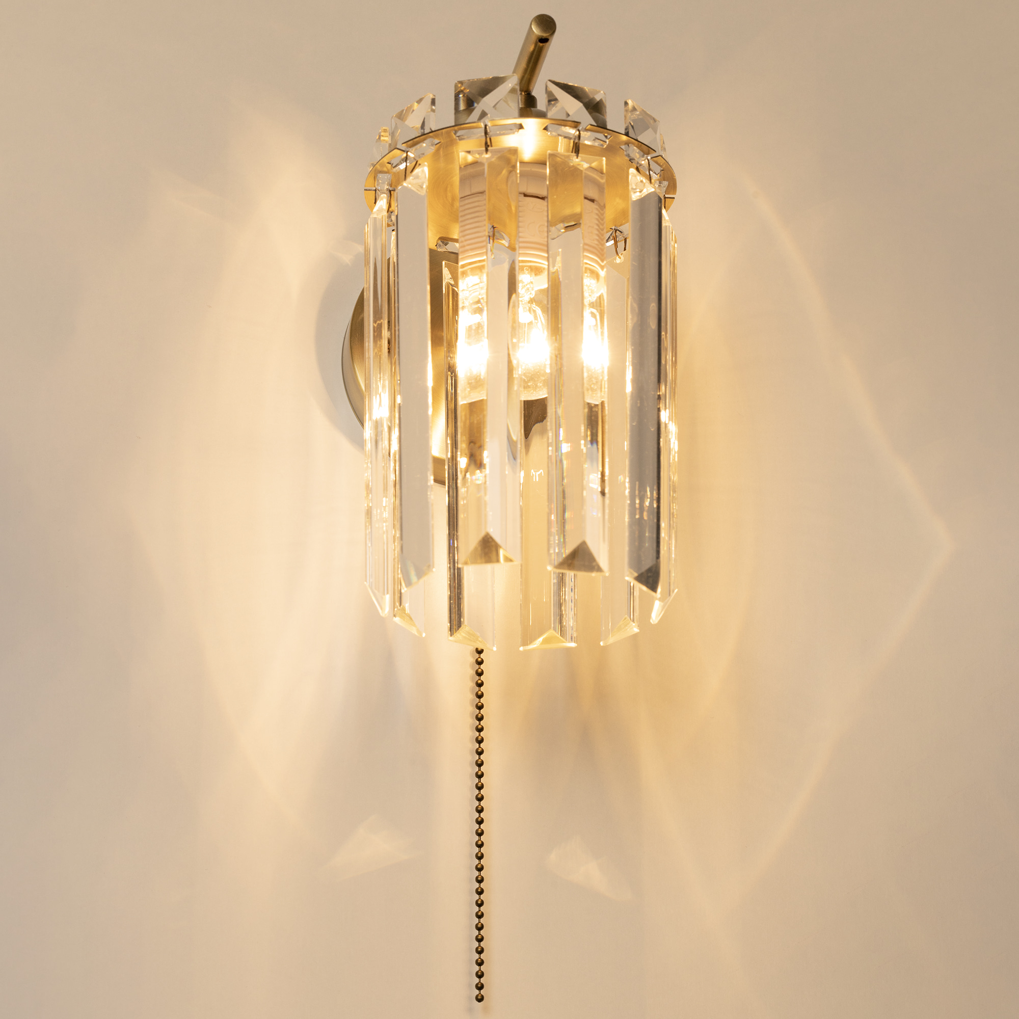 Citilux AXIS CL313413 Бра хрустальное с выключателем Бронза арт. 89231