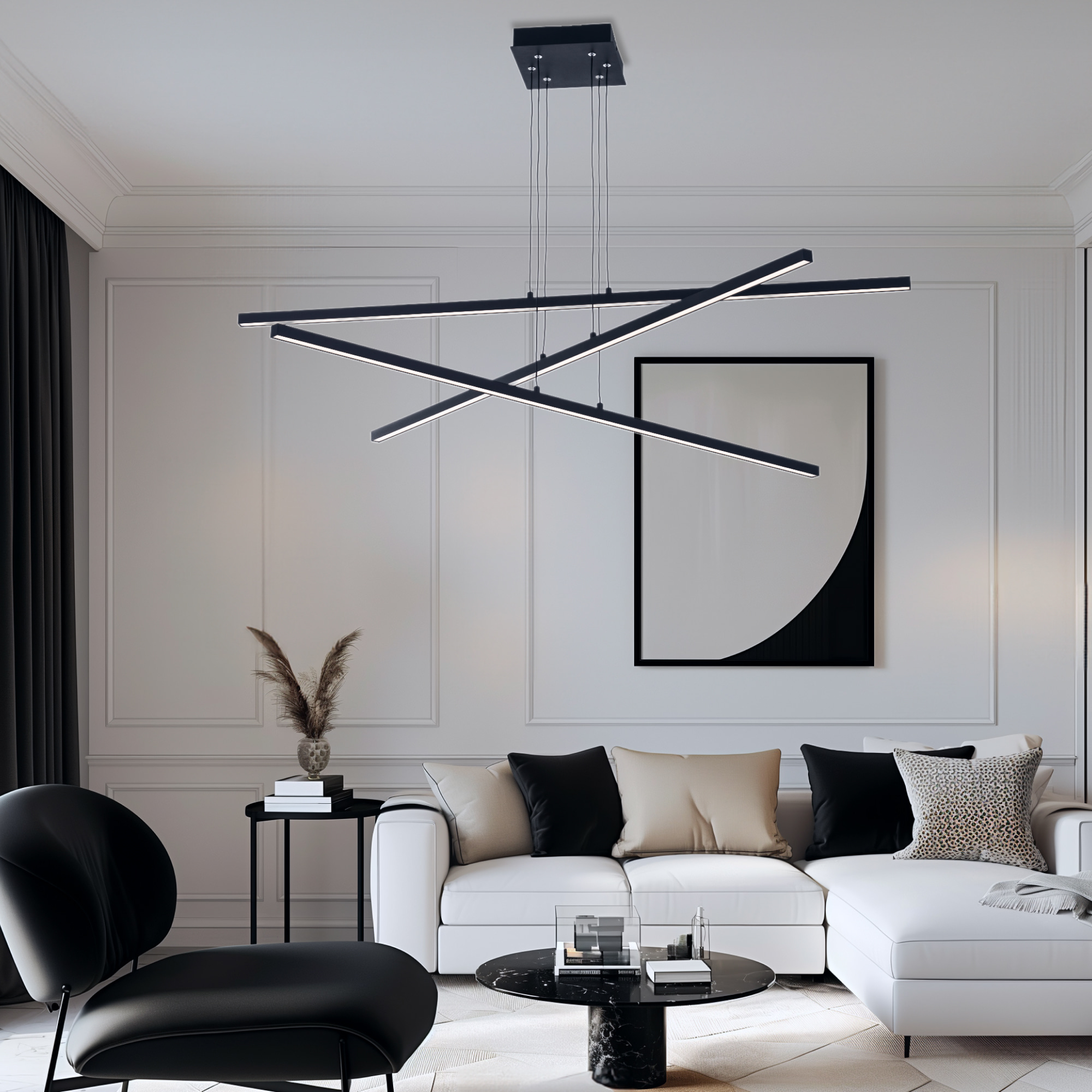 Citilux Стиг CL203231 LED Люстра подвесная с пультом Чёрный арт. 89257