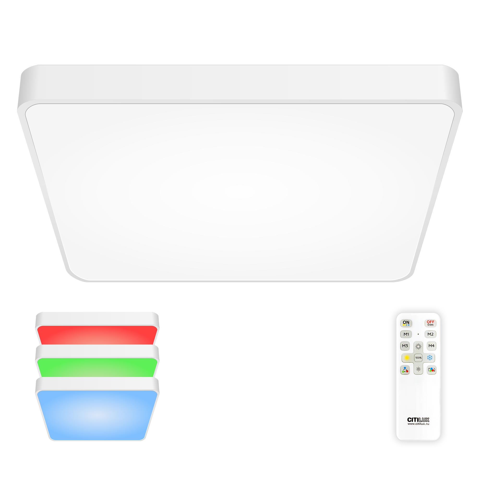 Citilux Купер CL724K105G0 LED RGB Светильник с пультом Белый арт. 88834
