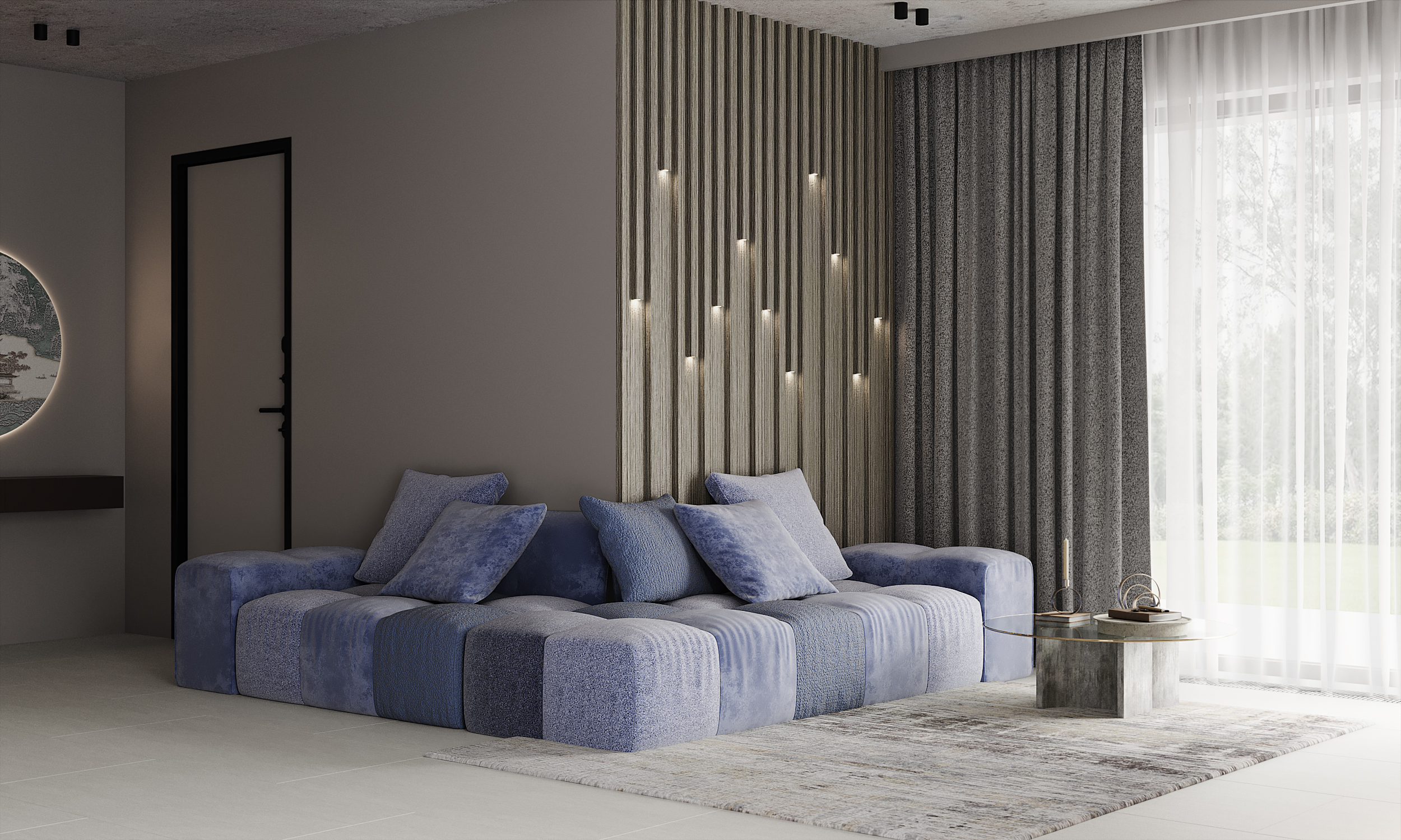 Stick borneo Beige/Рейка Борнео бежевый 2800*40*25 (1кор=24шт) арт. 106457