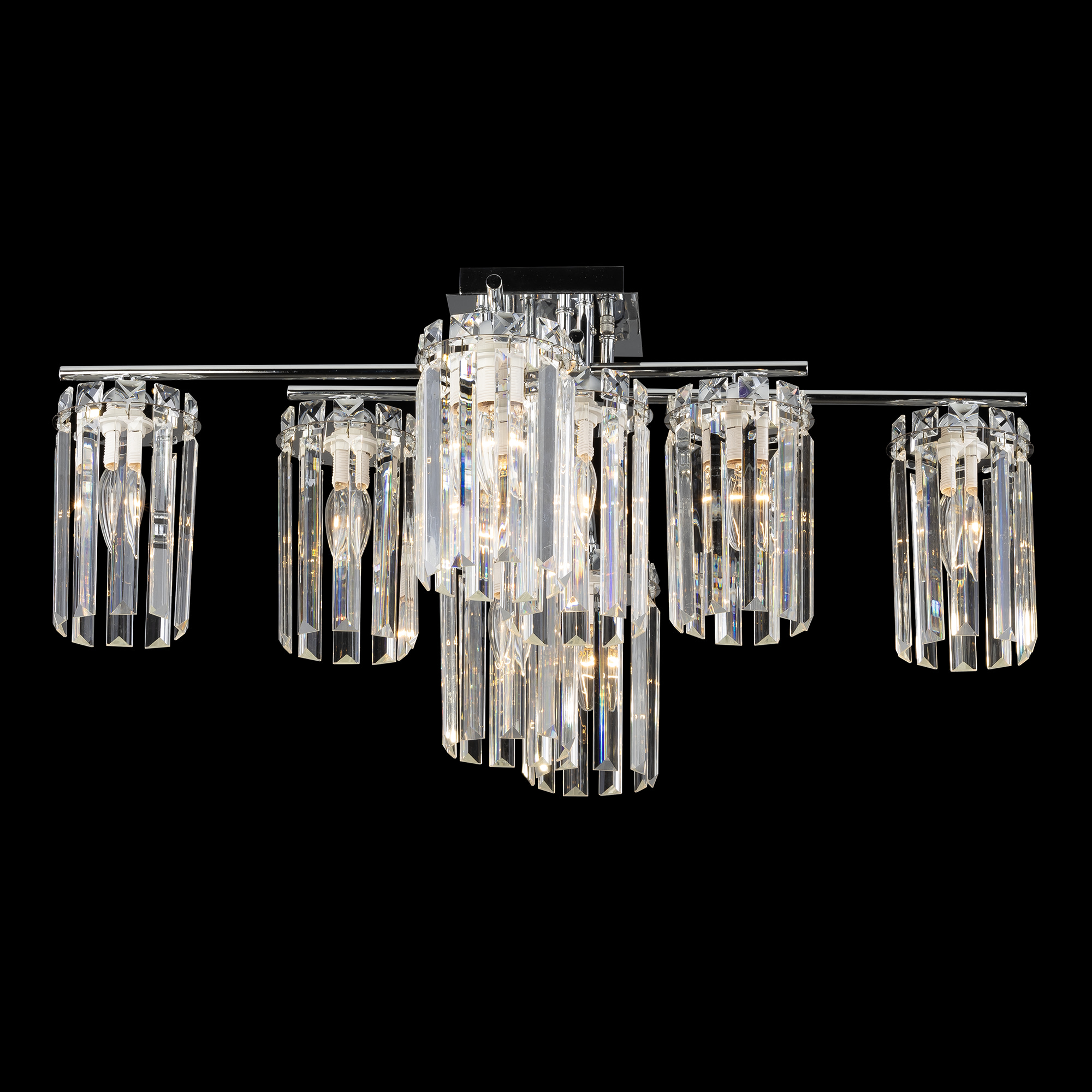 Citilux AXIS CL313281 Люстра хрустальная потолочная Хром арт. 89230