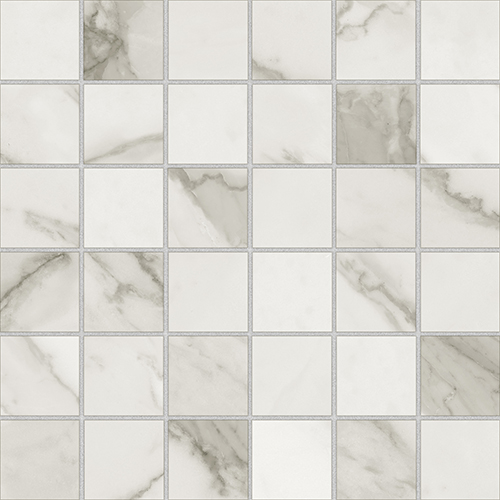 Керамогранит Мозаика калакатта люкс серебро / Mosaico Calacatta Lux Silver 29,8*29,8