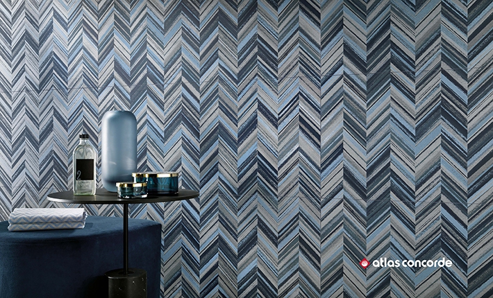 MEK Medium Mosaico Chevron Wall