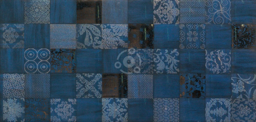 31.6*63.2 Luxor Cumula Azul Silver Decor декор настенный арт. 128381